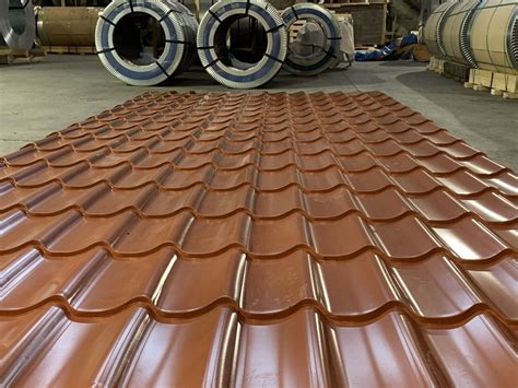 simulated metal tile roof panels